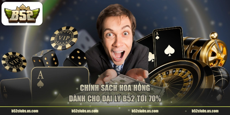 Chính sách hoa hồng dành cho đại lý B52 tới 70%