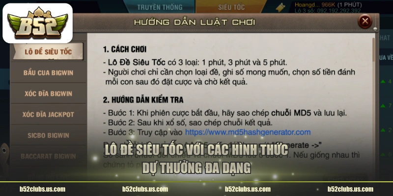 Lô đề siêu tốc với các hình thức dự thưởng đa dạng