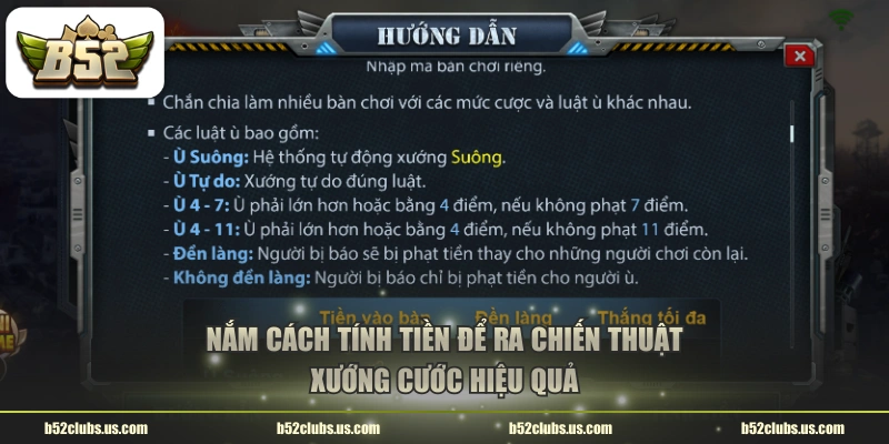 Nắm cách tính tiền để ra chiến thuật xướng cước hiệu quả
